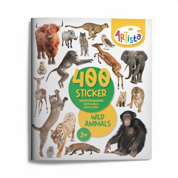 Produktbild: Artista - Stickerbuch Wildtiere