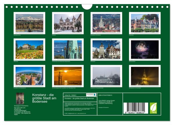 Produktbild: Konstanz - die gr&ouml;&szlig;te Stadt am Bodensee (Wandkalender 2026 DIN A4 quer), CALVENDO Monatskalender
