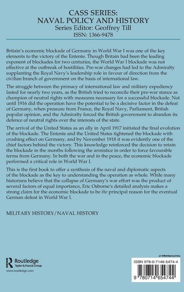 Produktbild: Britain's Economic Blockade of Germany, 1914-1919
