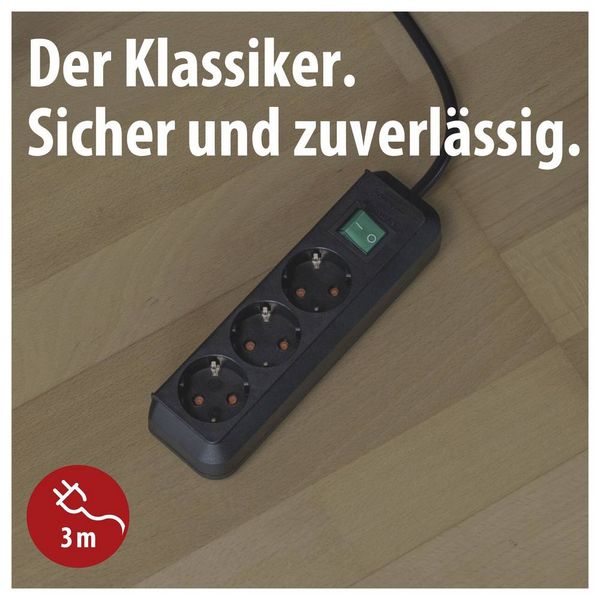 Produktbild: Brennenstuhl 1152300400 Steckdosenleiste Schwarz Schutzkontakt 1 St.