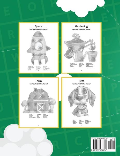 Produktbild: Word Search For Kids Ages 8-12 | 100 Fun Shaped Word Search Puzzles | Childrens Activity Book | Advanced Level Puzzles | Search and Find to Improve Vo