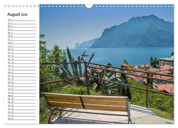 Produktbild: WUNDERBARER GARDASEE Riva del Garda und Torbole (Wandkalender 2026 DIN A3 quer), CALVENDO Monatskalender