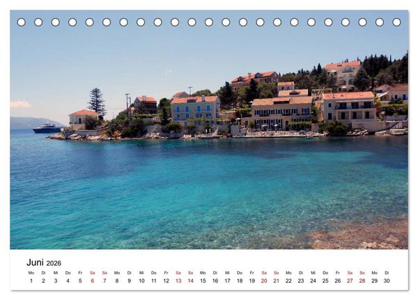 Produktbild: Griechenland - Insel Kefalonia (Tischkalender 2026 DIN A5 quer), CALVENDO Monatskalender