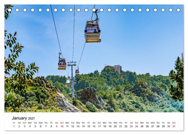 Produktbild: TURKISH RIVIERA Ancient echoes and azure coasts (Desk Calendar 2027 DIN A5 landscape), CALVENDO 12 Month DeskCalendar