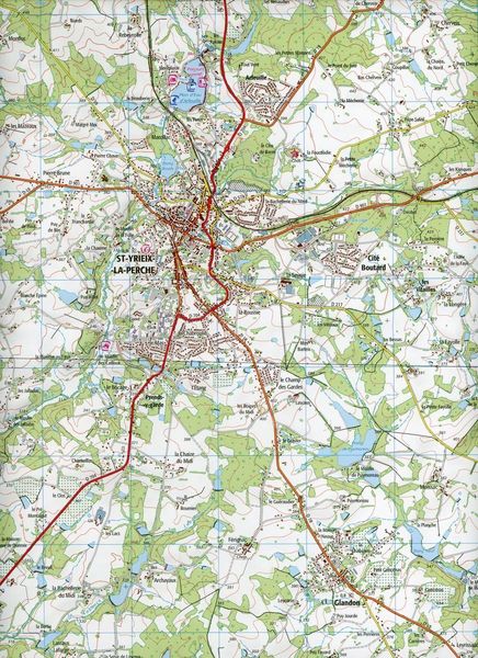 Produktbild: St-Yrieix-la-Perche-Lubersac 1:25 000