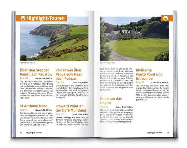 Produktbild: KOMPASS Wanderf&uuml;hrer Cornwall und Devon, 60 Touren mit Extra-Tourenkarte