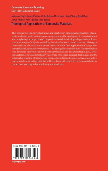 Produktbild: Tribological Applications of Composite Materials