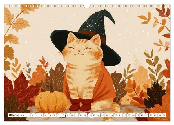 Produktbild: Gute Laune Katzen (Wandkalender 2026 DIN A3 quer), CALVENDO Monatskalender