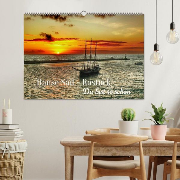 Produktbild: Hanse Sail - Rostock. Du bist so sch&ouml;n (Wandkalender 2027 DIN A2 quer), CALVENDO Monatskalender