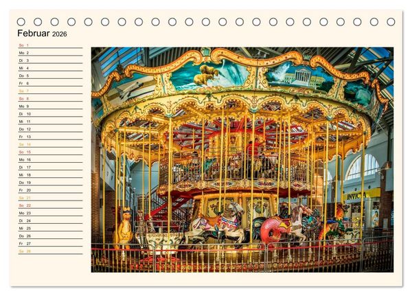Produktbild: Karussell - Nostalgie (Tischkalender 2026 DIN A5 quer), CALVENDO Monatskalender