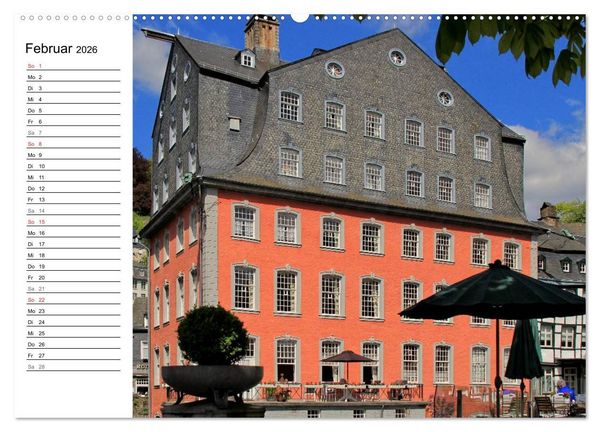 Produktbild: Eine Perle in der Eifel - Monschau (hochwertiger Premium Wandkalender 2026 DIN A2 quer), Kunstdruck in Hochglanz