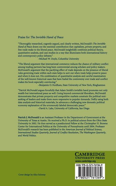 Produktbild: The Invisible Hand of Peace