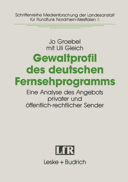 Produktbild: Gewaltprofil des deutschen Fernsehprogramms