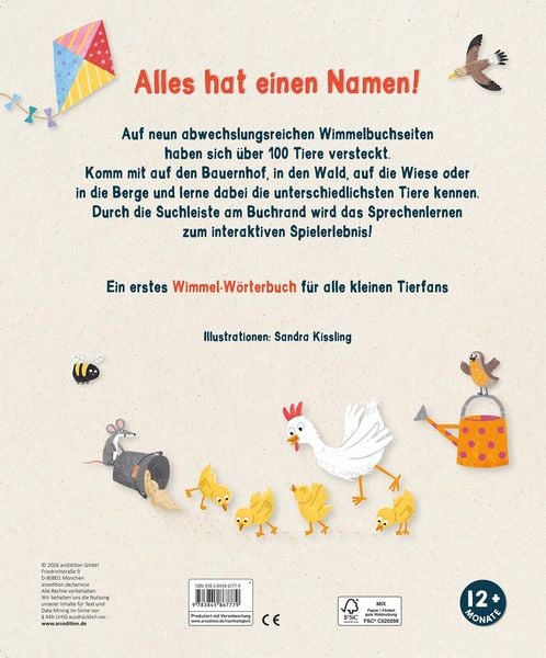 Produktbild: Mein 100 Sachen-Suchbuch &ndash; Bei den Tieren