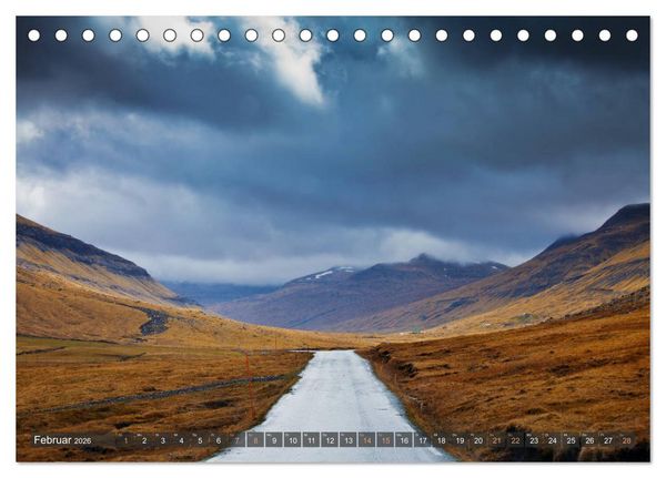 Produktbild: F&auml;r&ouml;er Inseln - Raue Landschaften im Atlantik (Tischkalender 2026 DIN A5 quer), CALVENDO Monatskalender