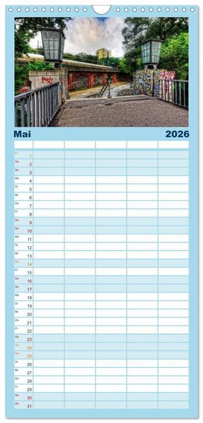Produktbild: Familienplaner 2026 - Berlin mit 5 Spalten (Wandkalender, 21 x 45 cm) CALVENDO