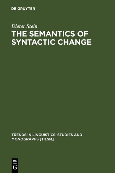Produktbild: The Semantics of Syntactic Change