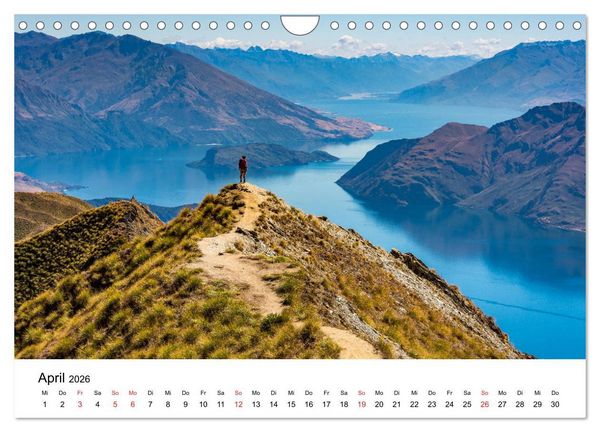 Produktbild: Neuseeland - Atemberaubende Natur und Landschaften (Wandkalender 2026 DIN A4 quer), CALVENDO Monatskalender