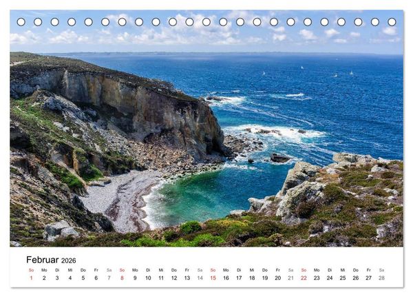 Produktbild: Bretagne &ndash; Die Halbinsel Crozon (Tischkalender 2026 DIN A5 quer), CALVENDO Monatskalender