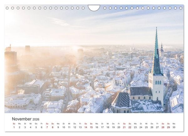 Produktbild: Tallinn - Eine Reise in die Hauptstadt Estlands. (Wandkalender 2026 DIN A4 quer), CALVENDO Monatskalender
