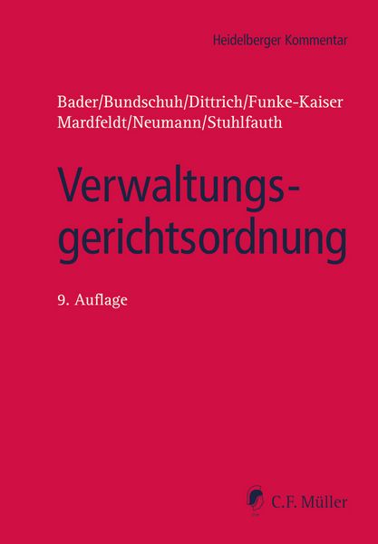 Produktbild: Verwaltungsgerichtsordnung