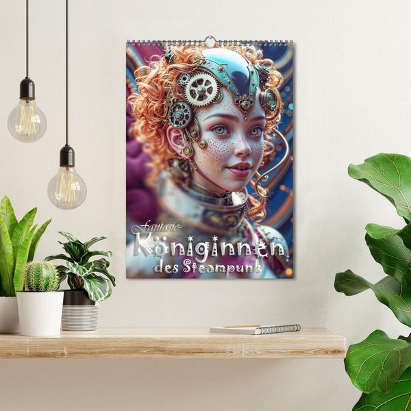 Produktbild: Fantasie-K&ouml;niginnen des Steampunk - Digitale Kunst (Wandkalender 2026 DIN A3 hoch), CALVENDO Monatskalender