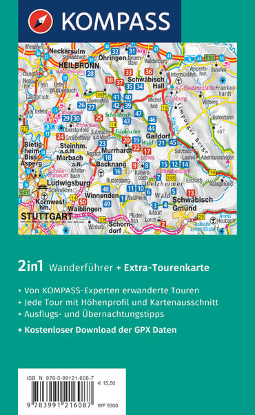 Produktbild: KOMPASS Wanderf&uuml;hrer Naturpark Schw&auml;bisch-Fr&auml;nkischer Wald, Die Wanderregion bei Stuttgart, 50 Touren