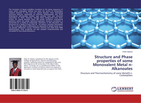 Produktbild: Structure and Phase properties of some Monovalent Metal n-Alkanoates