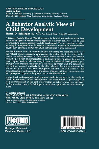 Produktbild: A Behavior Analytic View of Child Development