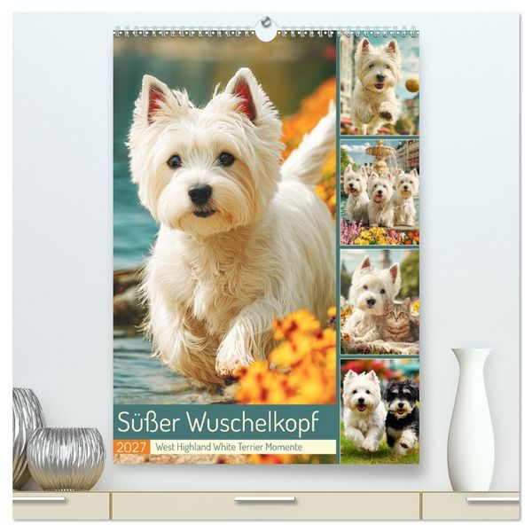 Produktbild: S&uuml;&szlig;er Wuschelkopf. West Highland White Terrier Momente (hochwertiger Premium Wandkalender 2027 DIN A2 hoch), Kunstdruck in Hochglanz
