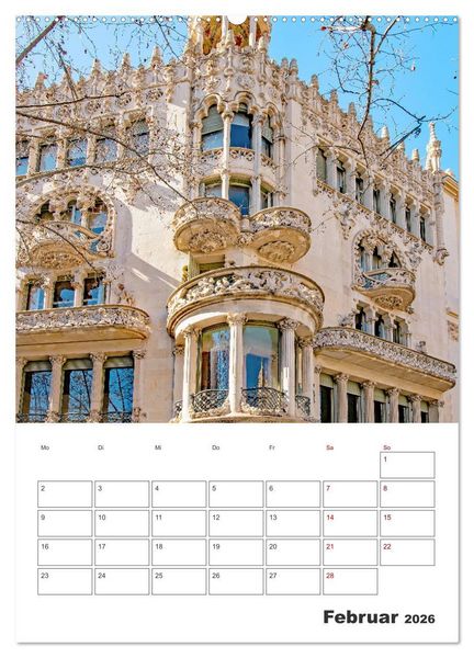 Produktbild: Barcelona - Urlaubsplaner (Wandkalender 2026 DIN A2 hoch), CALVENDO Monatskalender