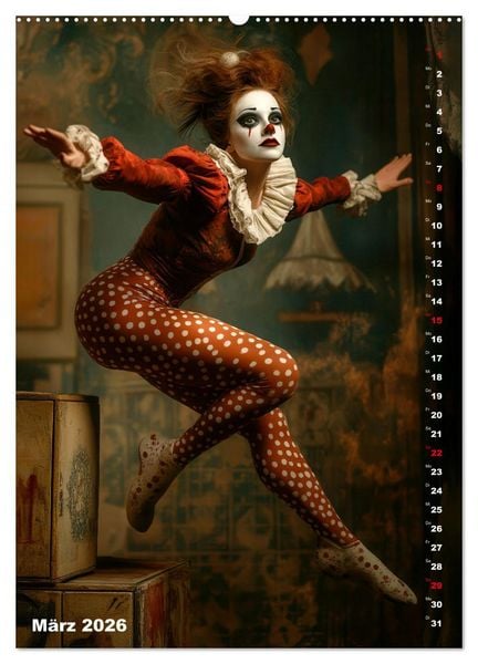 Produktbild: Clowngeschichten - Eine besondere Welt (hochwertiger Premium Wandkalender 2026 DIN A2 hoch), Kunstdruck in Hochglanz