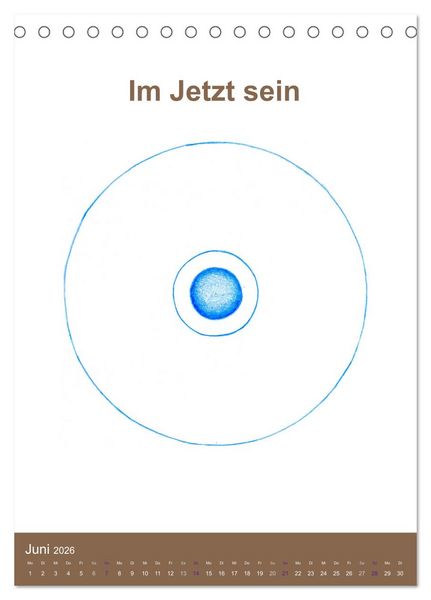 Produktbild: Delfinheilsymbole (Tischkalender 2026 DIN A5 hoch), CALVENDO Monatskalender