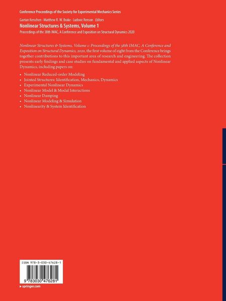 Produktbild: Nonlinear Structures & Systems, Volume 1