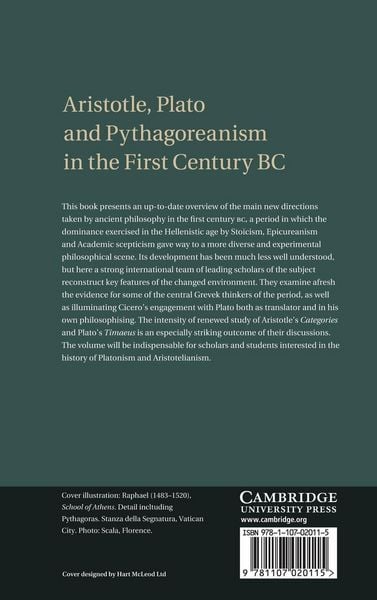 Produktbild: Aristotle, Plato and Pythagoreanism in the First Century BC