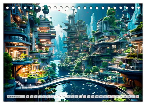 Produktbild: KI UND METAVERSE Algorithmen sowie virtuelle Realit&auml;t (Tischkalender 2026 DIN A5 quer), CALVENDO Monatskalender