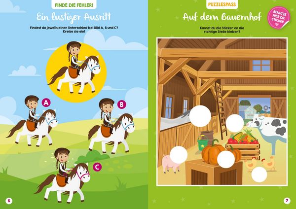 Produktbild: Mein bunter XXL-Ferienspa&szlig;: Ponys und Prinzessinnen &ndash; 3 Kreativb&uuml;cher im Bundle