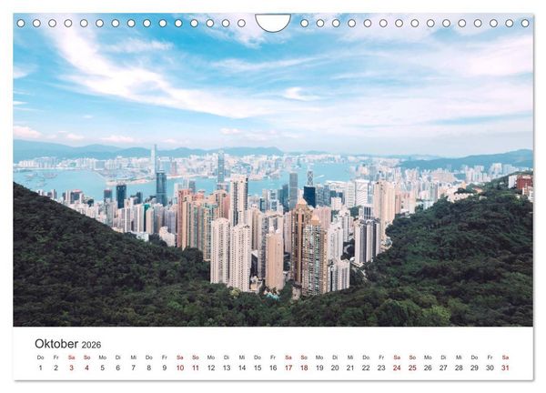 Produktbild: Hongkong - eine einzigartige Weltstadt (Wandkalender 2026 DIN A4 quer), CALVENDO Monatskalender