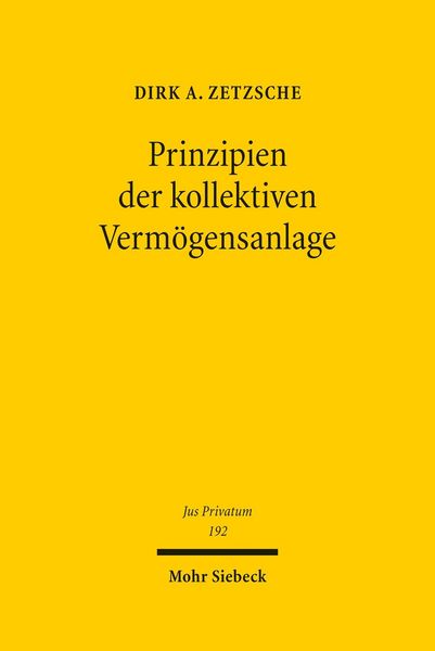 Produktbild: Prinzipien der kollektiven Verm&ouml;gensanlage