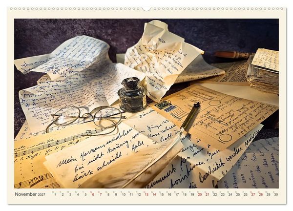 Produktbild: Handschriftlich (Wandkalender 2027 DIN A2 quer), CALVENDO Monatskalender