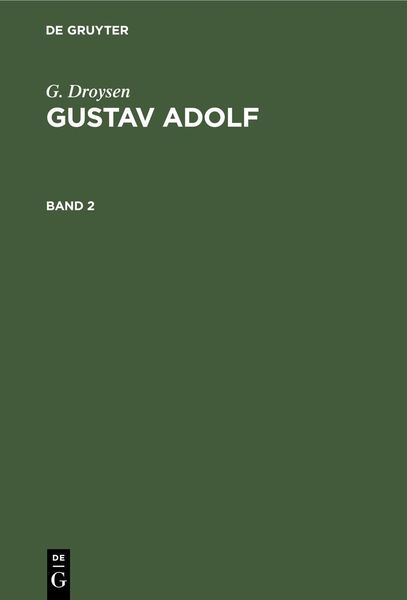 Produktbild: G. Droysen: Gustav Adolf. Band 2