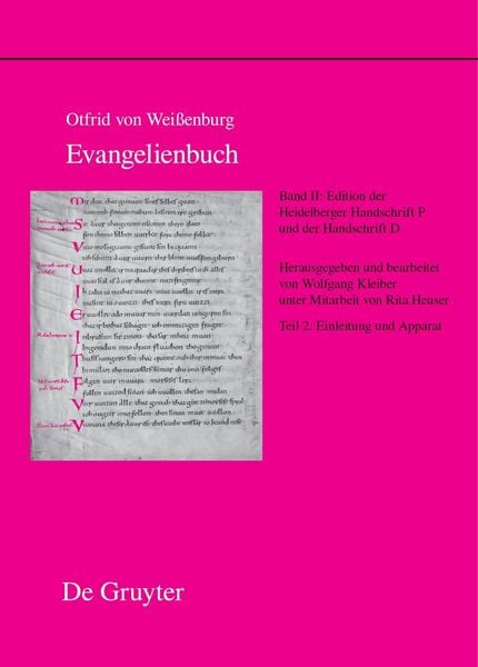 Produktbild: Edition der Heidelberger Handschrift P (Codex Pal. Lat. 52) und der Handschrift D (Codex Discissus: Bonn, Berlin/Krakau, Wolfenb&uuml;ttel)