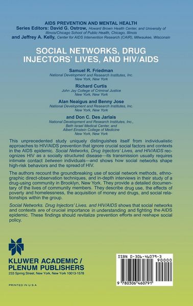Produktbild: Social Networks, Drug Injectors&rsquo; Lives, and HIV/AIDS