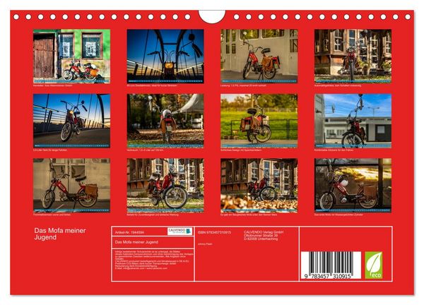 Produktbild: Das Mofa meiner Jugend (Wandkalender 2026 DIN A4 quer), CALVENDO Monatskalender