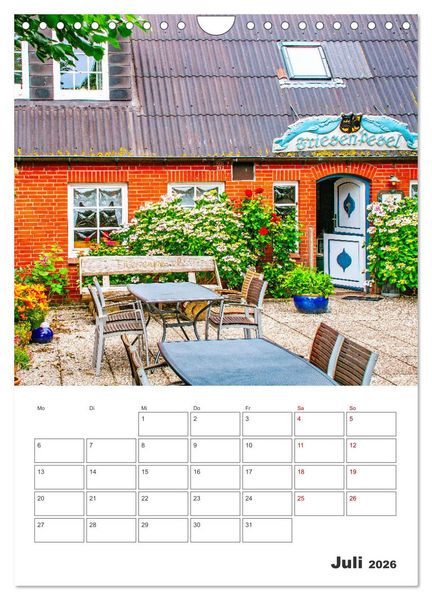 Produktbild: Hallig Hooge - Reiseplaner (Wandkalender 2026 DIN A4 hoch), CALVENDO Monatskalender