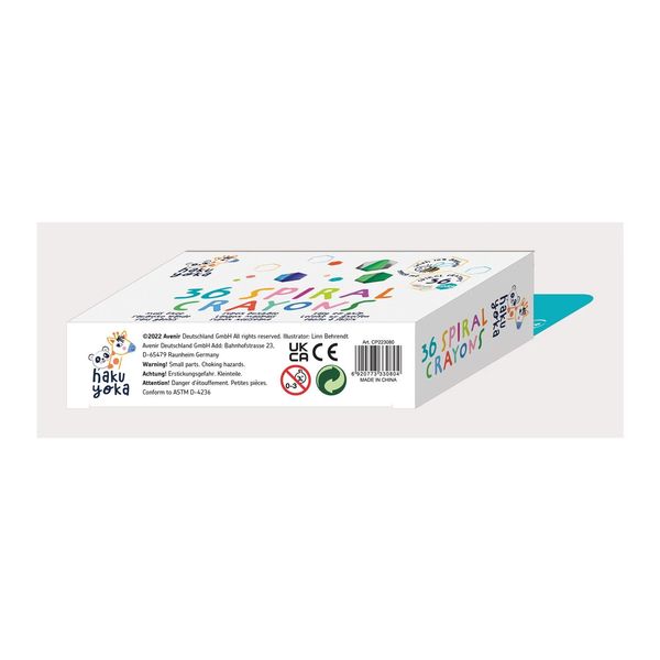 Produktbild: HAKUYOKA - Wachsmal-Buntstifte 36 Farben