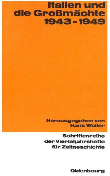Produktbild: Italien und die Gro&szlig;m&auml;chte 1943-1949
