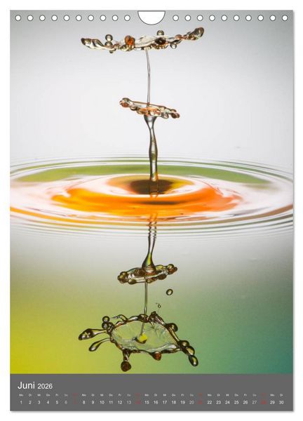 Produktbild: Liquid Art, Highspeed Tropfenfotografie (Wandkalender 2026 DIN A4 hoch), CALVENDO Monatskalender