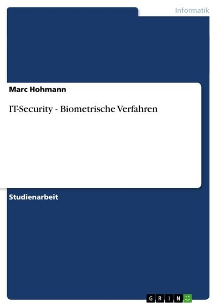 GRIN IT-Security - Biometrische Verfahren