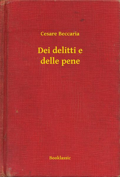 Produktbild: Dei delitti e delle pene